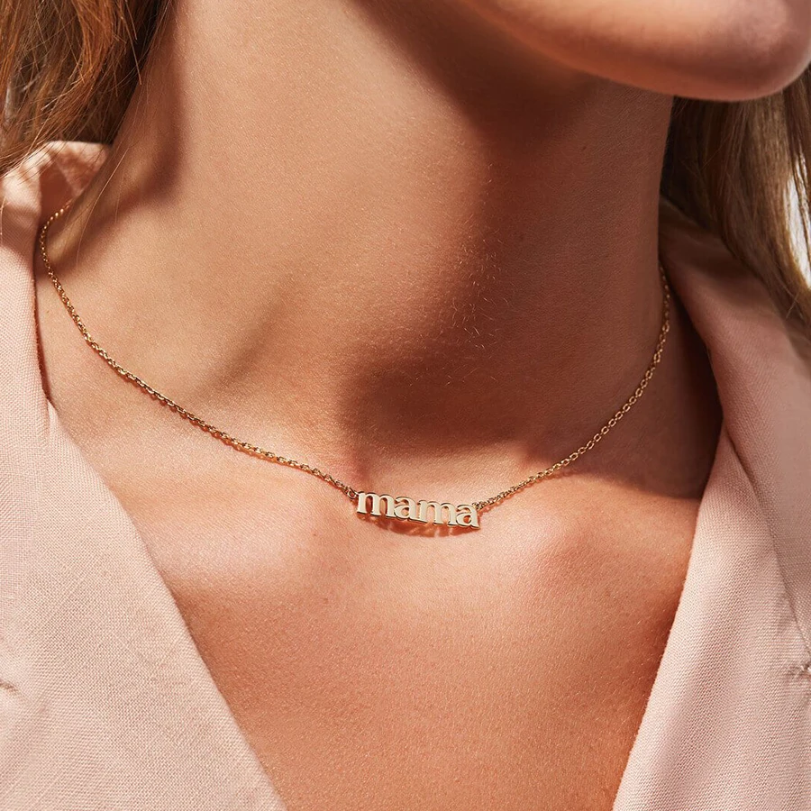 Custom Mother Necklace 18k Gold Plated Stainless Steel Chain Mama Necklace Custom Name Necklace Mother's Day Gift
Custom Mother Necklace 18k Gold Plated Stainless Steel Chain Mama Necklace Custom Name Necklace Mother's Day Gift