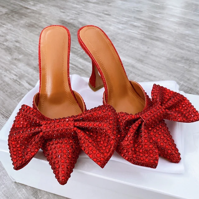 chengdu hoslasen shoes handmade high quality shiny rhinestone big bow special heel slippers luxury mules sandals, Black,silver,red,gold
chengdu hoslasen shoes handmade high quality shiny rhinestone big bow special heel slippers luxury mules sandals, Black,silver,red,gold