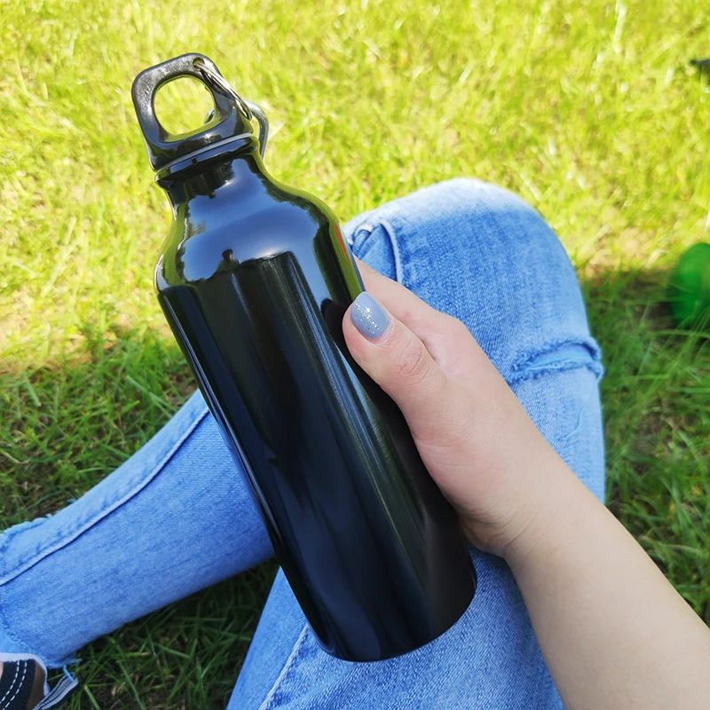Aluminum portable sports water bottle for hiking sports bottle with UV 3D 5D Printing, Silver/black etc, custom color
Aluminum portable sports water bottle for hiking sports bottle with UV 3D 5D Printing, Silver/black etc, custom color