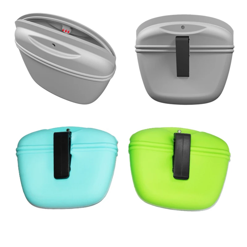 RTS Manufacturer directly Eco-friendly Silicone Portable Dog Training Bag Pet Food Pocket with Magnetic Closing and Belt Clip
RTS Manufacturer directly Eco-friendly Silicone Portable Dog Training Bag Pet Food Pocket with Magnetic Closing and Belt Clip