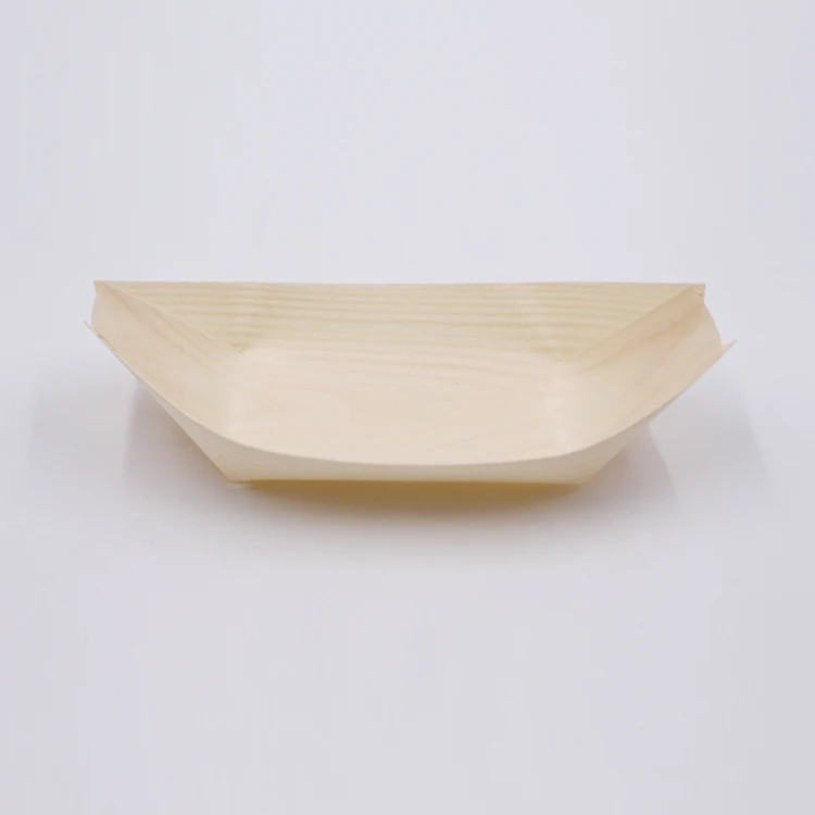 Eco friendly sushi boat palm leaf plates set dinnerware plate