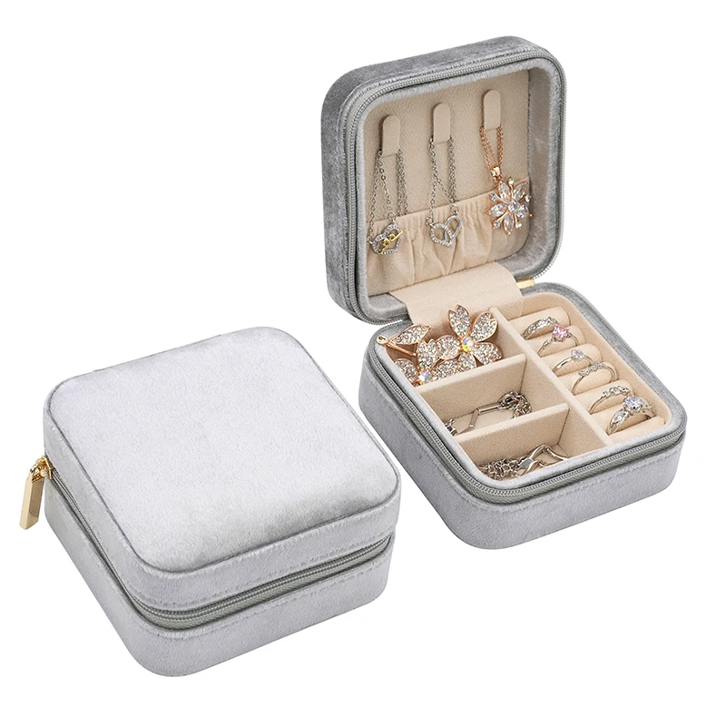 Hot Sale Small Gift Ring Necklace Earring Case Zipper Leather Jewellery Box Plastic Jewelry Organbizer, Gray/black/pink
Hot Sale Small Gift Ring Necklace Earring Case Zipper Leather Jewellery Box Plastic Jewelry Organbizer, Gray/black/pink