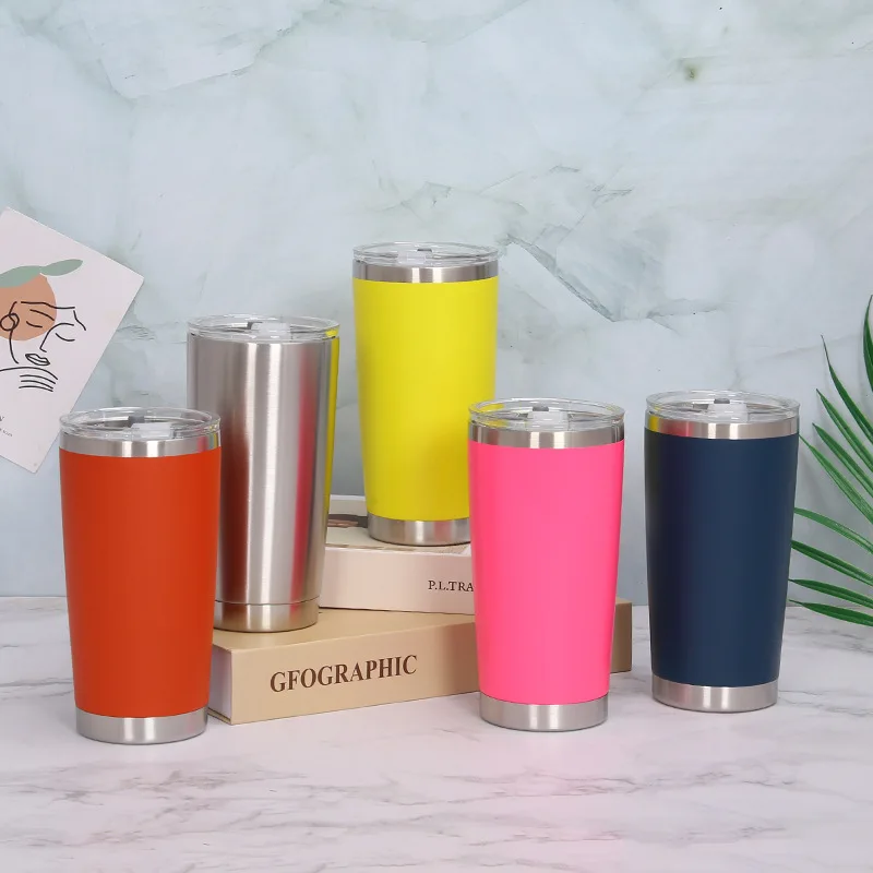 20oz Outdoor silver custom color powder coated stainless steel coffee water tumbler mug vacuum cup with transparent lid
20oz Outdoor silver custom color powder coated stainless steel coffee water tumbler mug vacuum cup with transparent lid