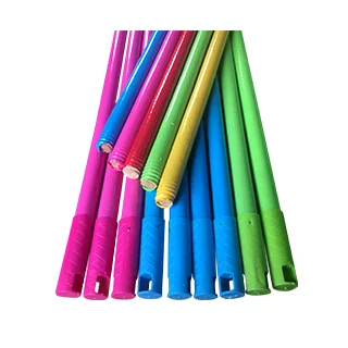 PVC coated wooden broom stick