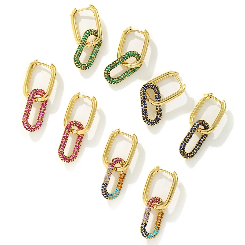 Colorful Enamel Chunky Charm Cubic Zirconia U Shaped Geometric Oval Hoop Detachable Earrings for Women Fine Jewelry, Picture
Colorful Enamel Chunky Charm Cubic Zirconia U Shaped Geometric Oval Hoop Detachable Earrings for Women Fine Jewelry, Picture
