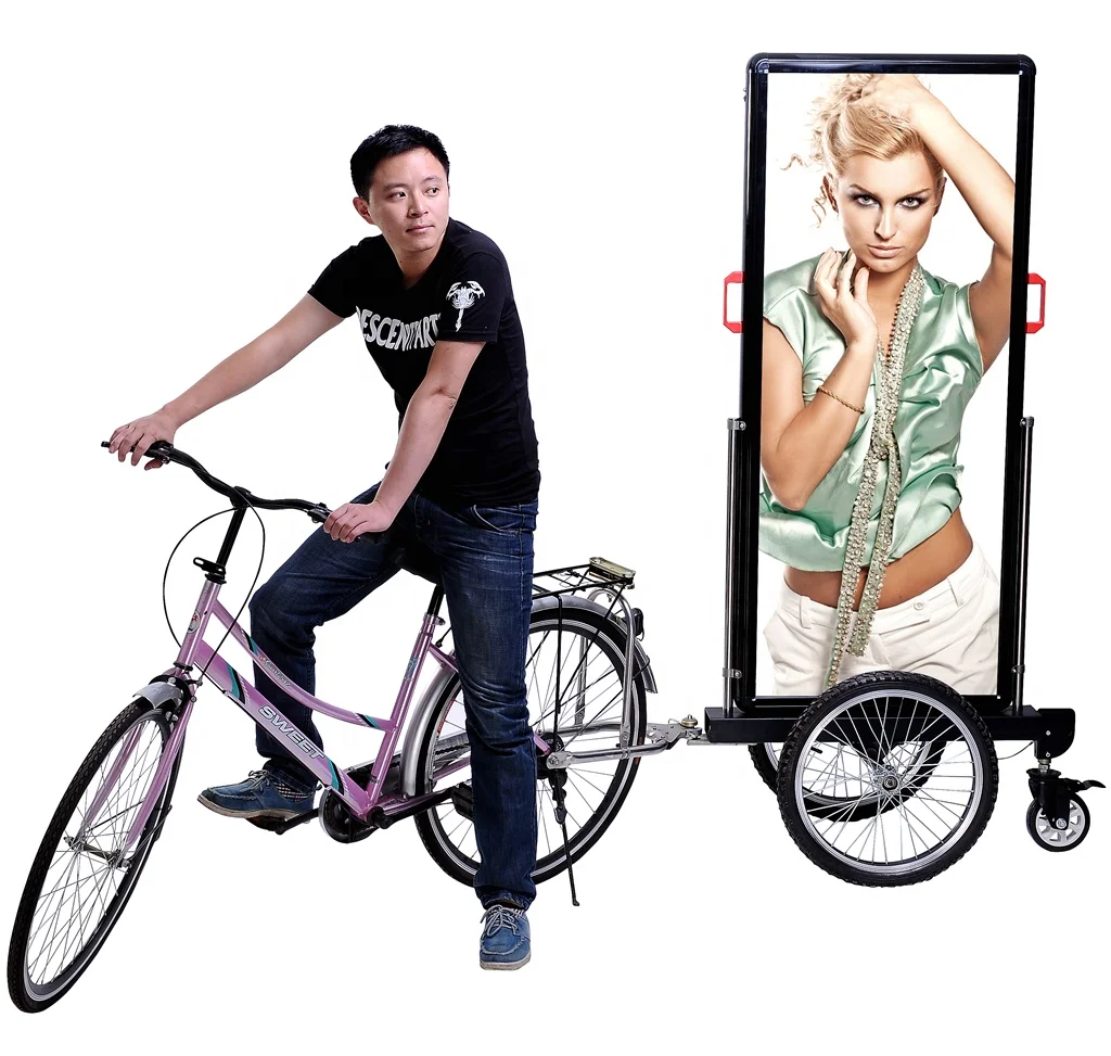 bicycle billboard trailer