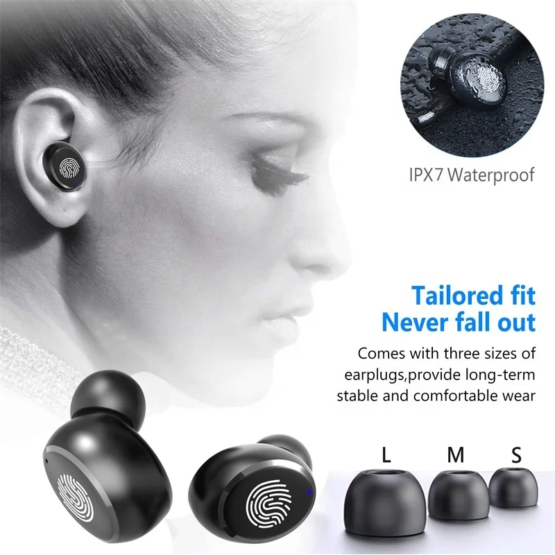 Mini TWS Wireless Headphones BT 5.0 Binaural Call in-Ear Earphones Earbuds with Mic for IOS Android Smart Phones
Mini TWS Wireless Headphones BT 5.0 Binaural Call in-Ear Earphones Earbuds with Mic for IOS Android Smart Phones