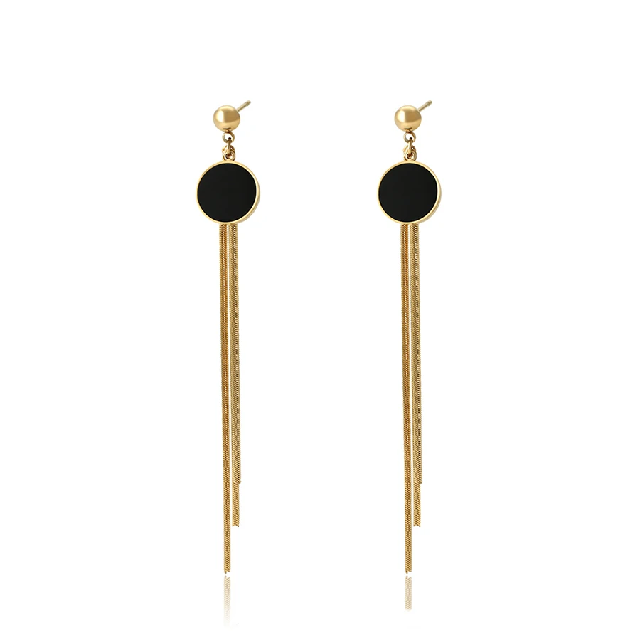 98753 xuping elegant stainless steel 14k gold plated simple style drop earrings for women
98753 xuping elegant stainless steel 14k gold plated simple style drop earrings for women