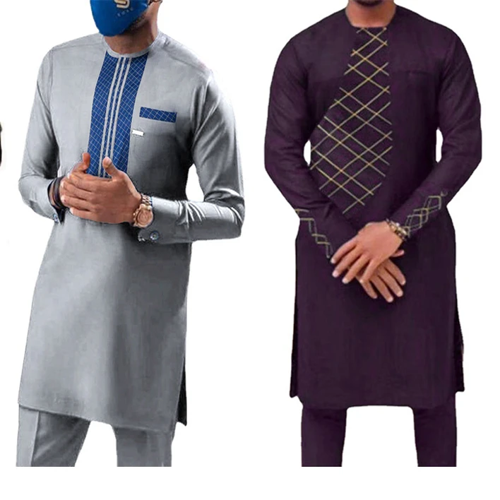 Polo style 2 pieces set of African dress with short sleeve Summer men suit of Muslim clothing, 2 colors
Polo style 2 pieces set of African dress with short sleeve Summer men suit of Muslim clothing, 2 colors