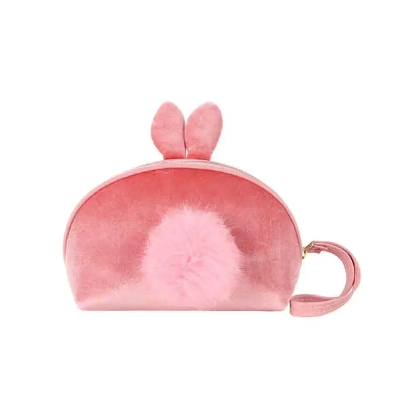 Girls Cute Rabbit Shape Pink Golden Velvet Cosmetic Bag Ladies Portable Travel Zipper Makeup Storage Bag, Pink,green,black,blue
Girls Cute Rabbit Shape Pink Golden Velvet Cosmetic Bag Ladies Portable Travel Zipper Makeup Storage Bag, Pink,green,black,blue