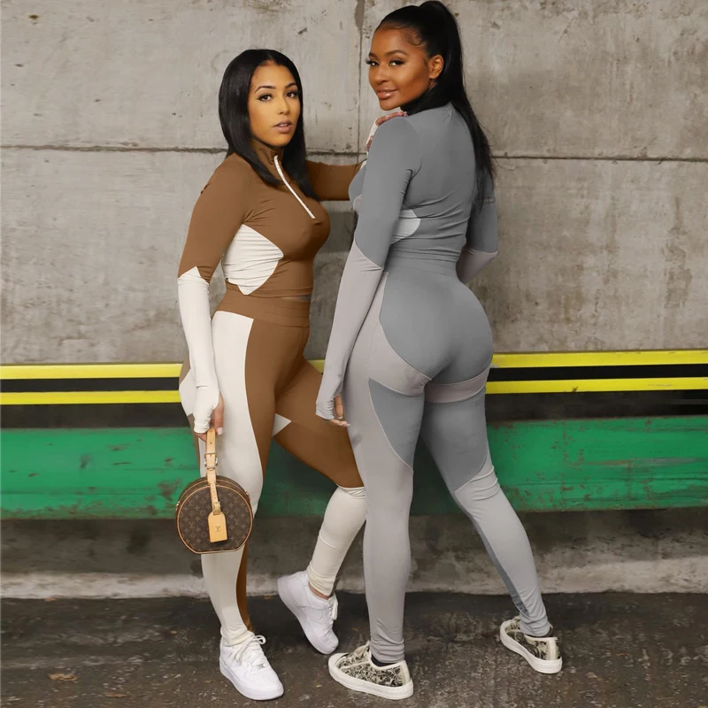 HT Side Striped Front Zipper Long Sleeve Sweatshirt Bodycon Sweatpants 2021 spring Women Streetwear Tracksuit 2 Pieces Set, Picture show
HT Side Striped Front Zipper Long Sleeve Sweatshirt Bodycon Sweatpants 2021 spring Women Streetwear Tracksuit 2 Pieces Set, Picture show