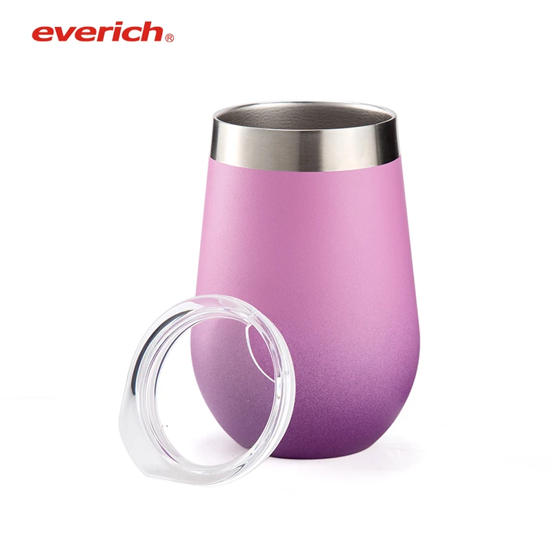 Double Walled 12oz Stainless Steel Wine Tumbler With Sliding Lid, Customized color
Double Walled 12oz Stainless Steel Wine Tumbler With Sliding Lid, Customized color