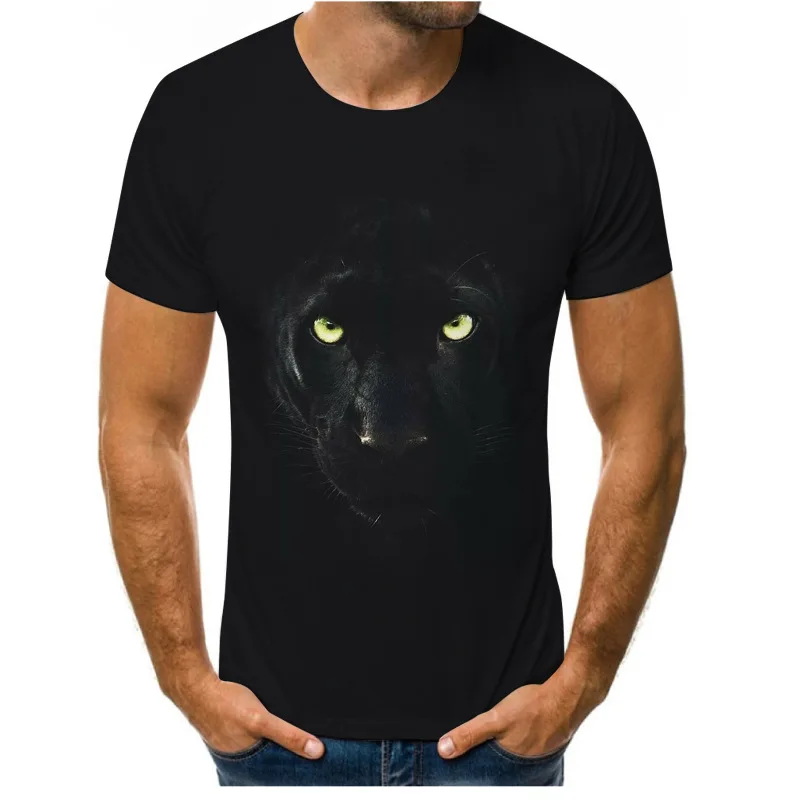 The new summer Lion tiger 3D digital printed round neck T-shirt with short sleeves, Customized color
The new summer Lion tiger 3D digital printed round neck T-shirt with short sleeves, Customized color