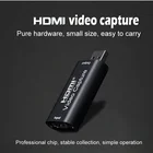 Hd HDMI To USB 2.0 Video Capture Card 1080P 4k HD Recorder Game / Video Live Streaming With Type C Adapter