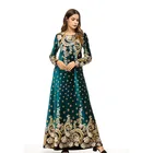 new model in dubai plus size velvet embroidery designs long sleeve long abaya muslim dresses for women