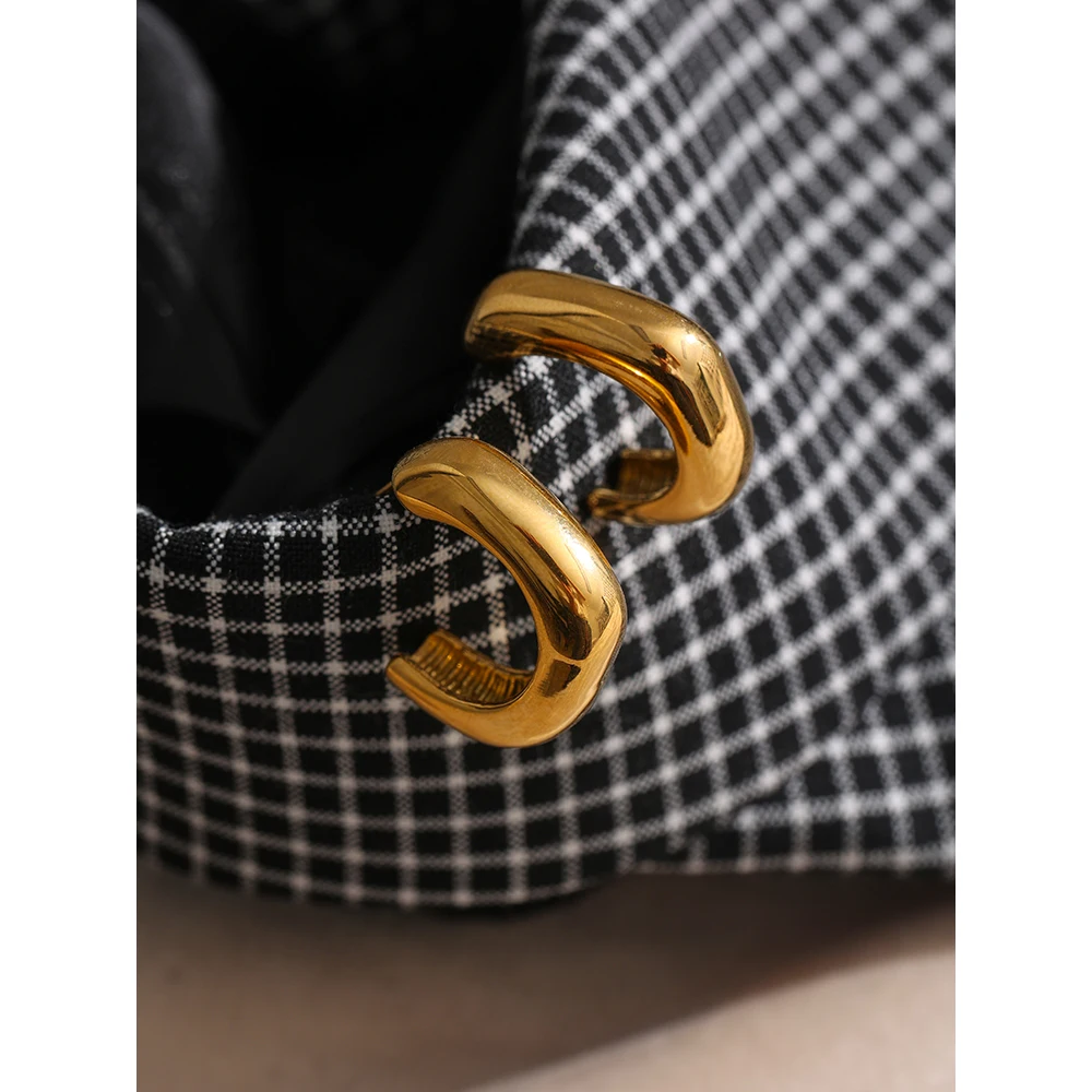 JINYOU 1400 Minimalist Metal Texture 18K Gold PVD Plated Stainless Steel Chunky Fashion Simple Earrings Jewelry Top Quality
JINYOU 1400 Minimalist Metal Texture 18K Gold PVD Plated Stainless Steel Chunky Fashion Simple Earrings Jewelry Top Quality