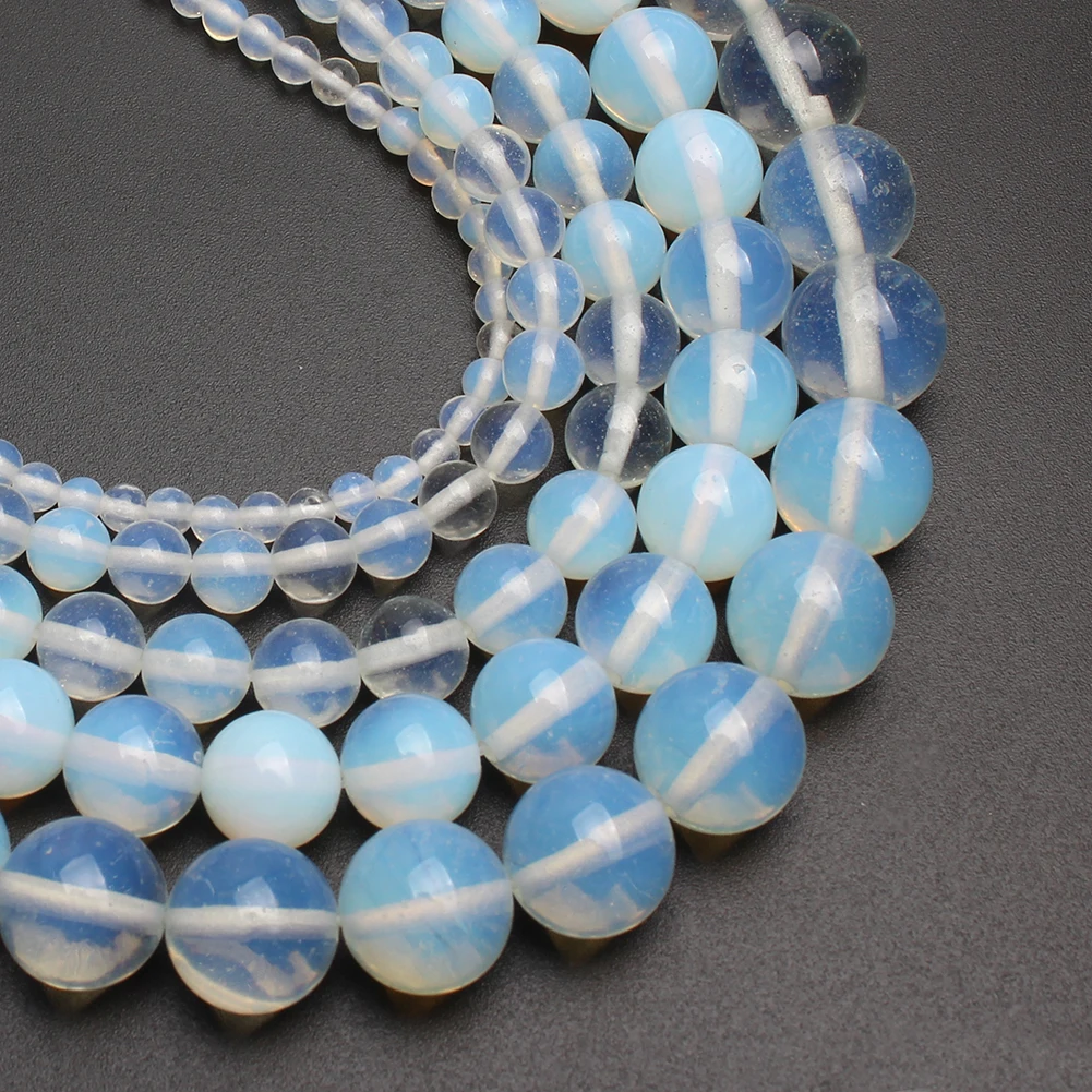 Wholesale 4/6/8/10/12MM Natural Stone Beads White Opal Loose Beads for Bracelet Necklace Making
Wholesale 4/6/8/10/12MM Natural Stone Beads White Opal Loose Beads for Bracelet Necklace Making