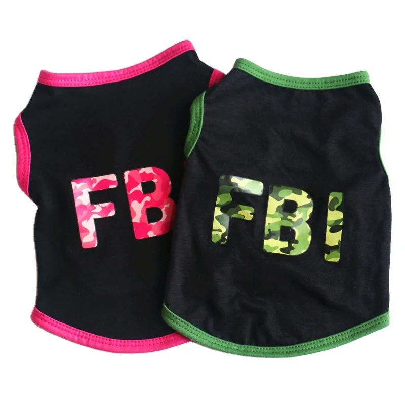 2021 Ropa Perro Hot Cotton Printing Letter FBI Funny Dog Clothing Designer Pet XS Puppy Clothes Dog Clothes
2021 Ropa Perro Hot Cotton Printing Letter FBI Funny Dog Clothing Designer Pet XS Puppy Clothes Dog Clothes