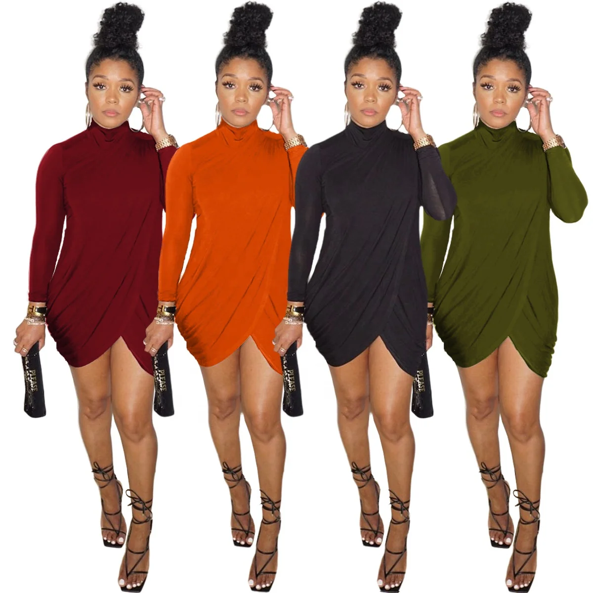 ASSUN 2021 Stylish Casual Lady Clothing High Collar Plain Color Club Wear Sexy Bodycon Mini Spring Women Dress, Customized color
ASSUN 2021 Stylish Casual Lady Clothing High Collar Plain Color Club Wear Sexy Bodycon Mini Spring Women Dress, Customized color