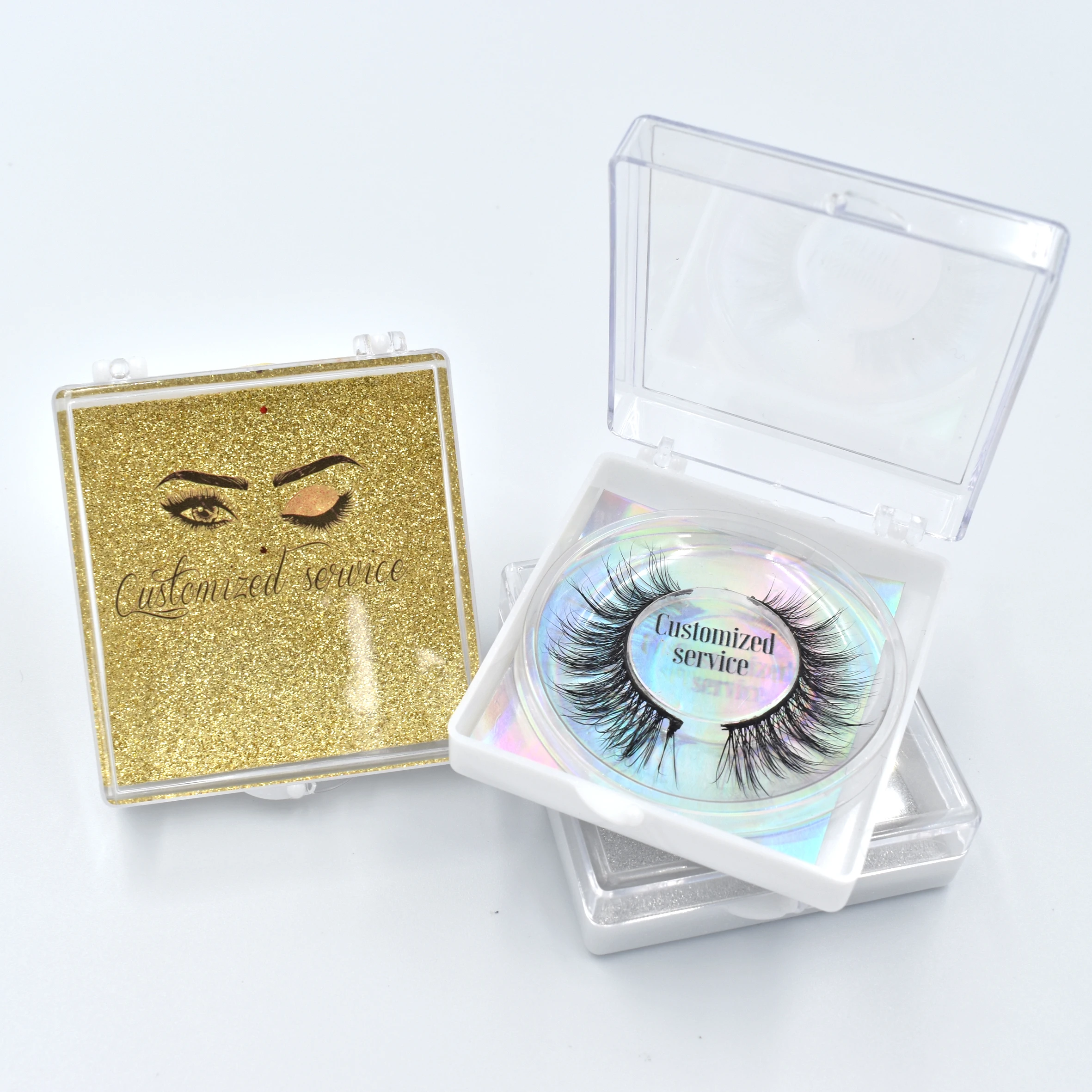 The most popular false eyelash in the market natural mink eyelashes clear square case with mink eyelashes, Natural black
The most popular false eyelash in the market natural mink eyelashes clear square case with mink eyelashes, Natural black