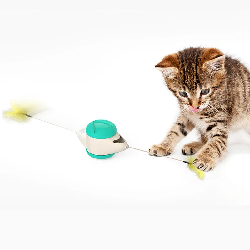 Factory Directly Selling Plastic Interactive Automatic Move Back Pet Cat Feather Toy, Blue/yellow/green
Factory Directly Selling Plastic Interactive Automatic Move Back Pet Cat Feather Toy, Blue/yellow/green