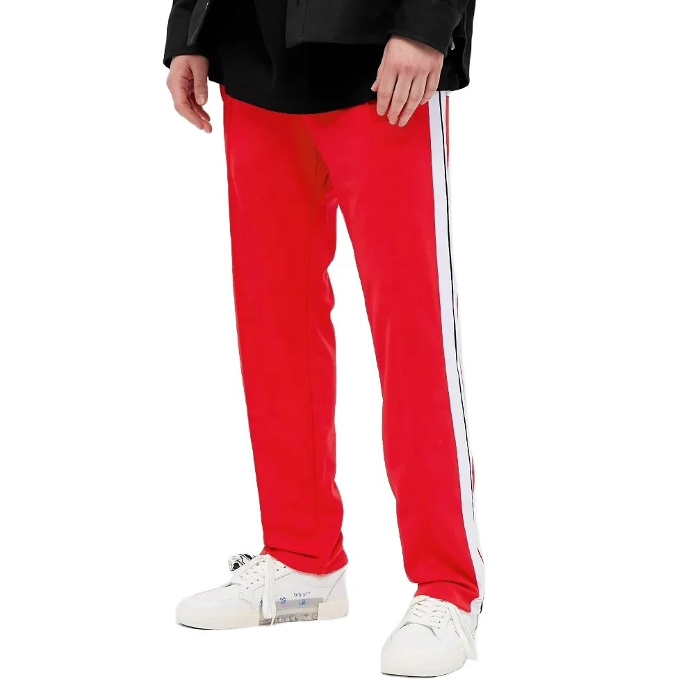 Streetwear Brand Polyester Taped Trackpants Track Suit Pant Men Custom Side Stripe Track Pants
Streetwear Brand Polyester Taped Trackpants Track Suit Pant Men Custom Side Stripe Track Pants
