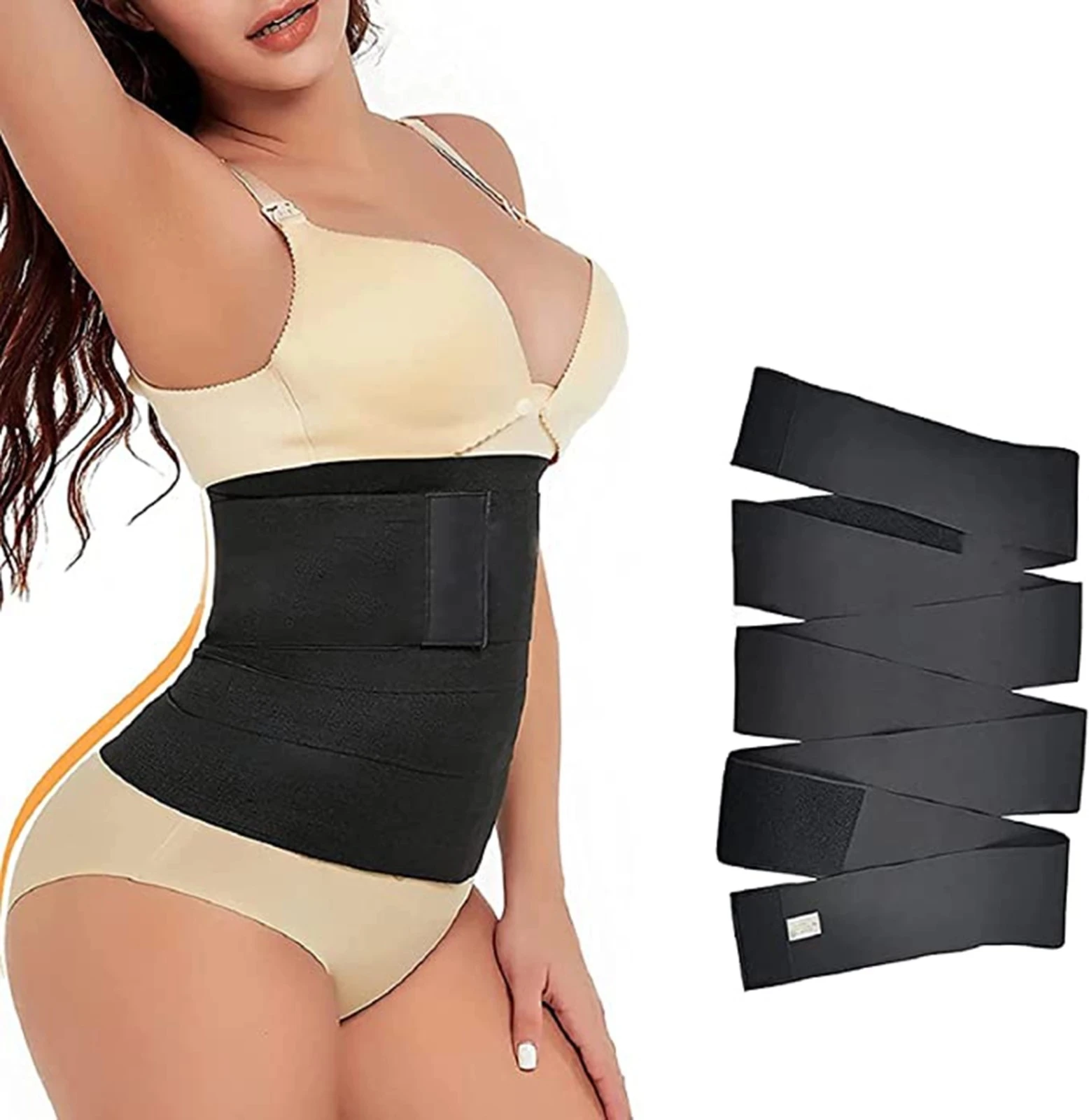 Waist Trainer Women Slimming Sheath Snatch Me Up Bandage Wrap Body Shaper Tummy Shapewear Trimmer Belt Corset Top Stretch Bands
Waist Trainer Women Slimming Sheath Snatch Me Up Bandage Wrap Body Shaper Tummy Shapewear Trimmer Belt Corset Top Stretch Bands