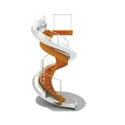 Custom supermarket indoor slides shopping mall slide for good quality high end customized stainless park
