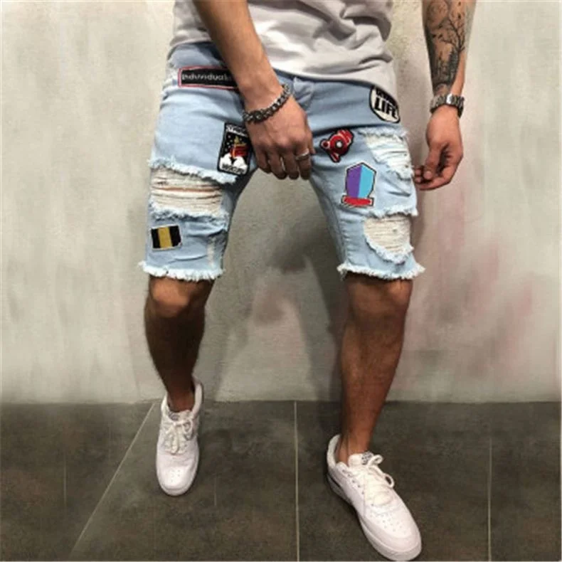 Jhcentury Men jeans Fashion Casual Men's Summer Short Pants New Men's Paint retro embroidery Jeans, Customized color
Jhcentury Men jeans Fashion Casual Men's Summer Short Pants New Men's Paint retro embroidery Jeans, Customized color