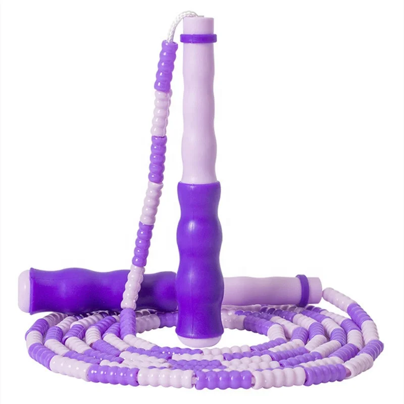 Wholesale New Style Custom Logo Adjustable Gym Fitness Equipment Kids Beaded Bamboo Joint Plastic Children Jump Skipping Rope, Blue, pink,green,purple
Wholesale New Style Custom Logo Adjustable Gym Fitness Equipment Kids Beaded Bamboo Joint Plastic Children Jump Skipping Rope, Blue, pink,green,purple