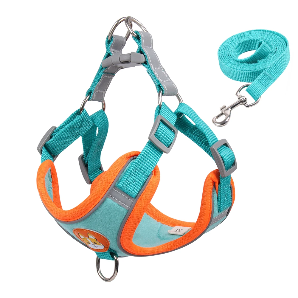 Wholesale dog walking pet chest strap vest type dog strap rope reflective nylon leash pet dog collar and leash harness set
Wholesale dog walking pet chest strap vest type dog strap rope reflective nylon leash pet dog collar and leash harness set