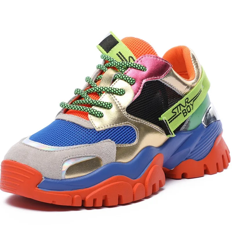 Dropshipping Custom Logo Genuine Leather Women's Platform Sneakers 2021 Autumn Mesh Breathable Women Chunky Shoes
Dropshipping Custom Logo Genuine Leather Women's Platform Sneakers 2021 Autumn Mesh Breathable Women Chunky Shoes