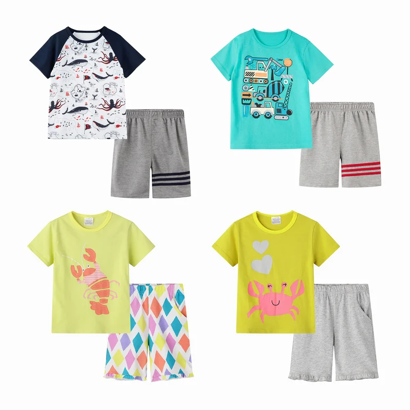 2022 New baby summer cotton pajamas sets toddler boys girls home wear sleep pajamas set
2022 New baby summer cotton pajamas sets toddler boys girls home wear sleep pajamas set