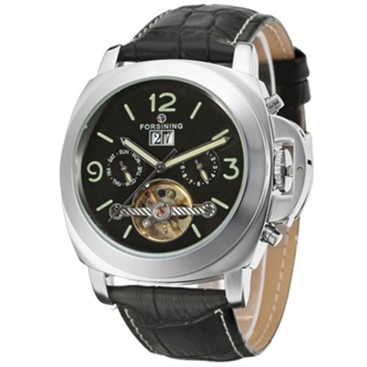 FORSINING 005 Top Sale Luxury Leather Automatic Mechanical Tourbillon Band Wrist Watch, As picture
FORSINING 005 Top Sale Luxury Leather Automatic Mechanical Tourbillon Band Wrist Watch, As picture