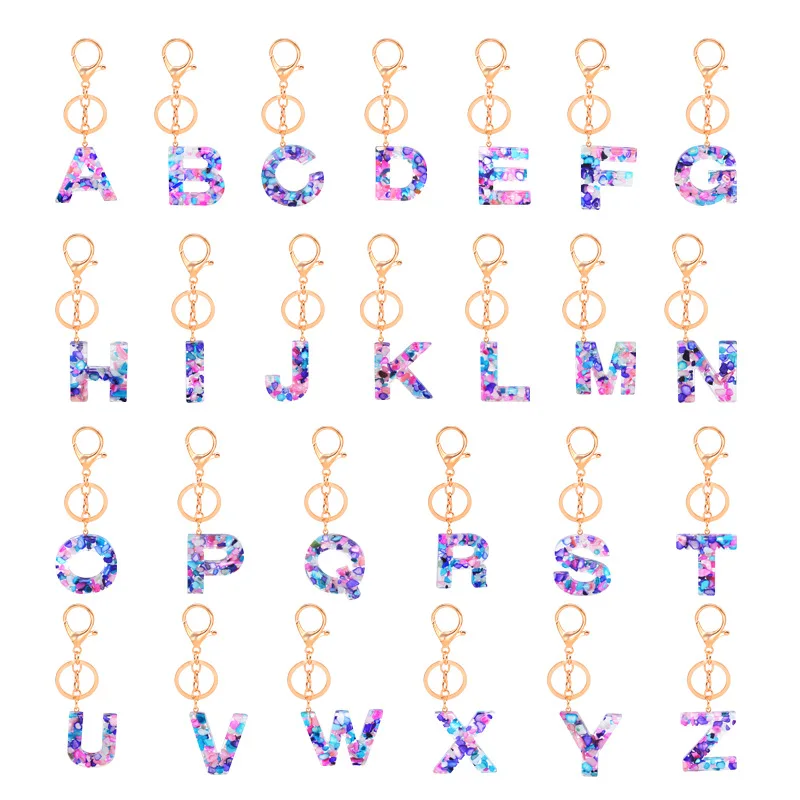 Hot Sale 26 Letters Resin Key Clip Alphabet Initial Charm Pendant Jewelry Accessories
Hot Sale 26 Letters Resin Key Clip Alphabet Initial Charm Pendant Jewelry Accessories