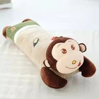 Professional Factory directly Supply cream stuffed plush monkey wild animal with silk ribbon&yellow garment