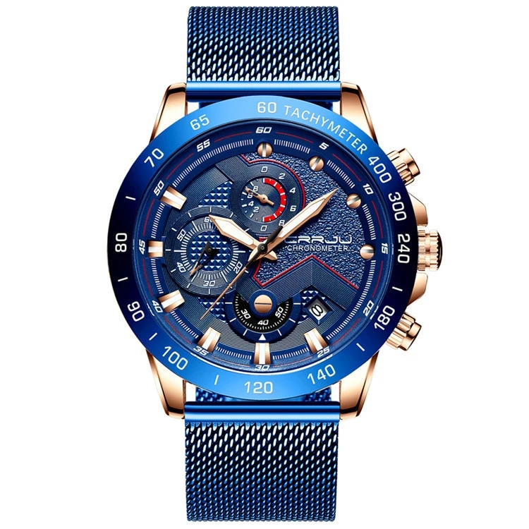 Fashion Mens Watches Luxury WristWatch Quartz Clock Blue Watch Men Waterproof Sport Watch
Fashion Mens Watches Luxury WristWatch Quartz Clock Blue Watch Men Waterproof Sport Watch
