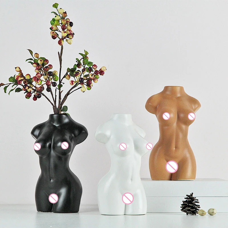 Nordic Home Decoration Ceramic Vase Room Decoration Accessories Flower Pot Human body vase
Nordic Home Decoration Ceramic Vase Room Decoration Accessories Flower Pot Human body vase