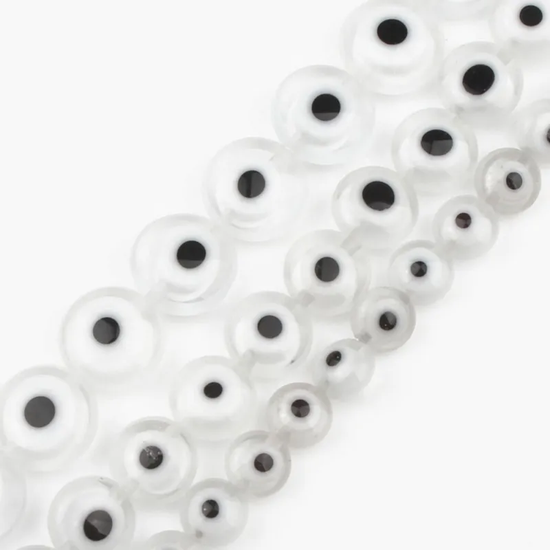 Wholesale Handmade White Flat Round Lampwork Glazed Evil Glass Eye Loose Beads for Bracelet DIY Making
Wholesale Handmade White Flat Round Lampwork Glazed Evil Glass Eye Loose Beads for Bracelet DIY Making