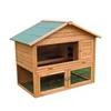 High quality red color of wooden rabbit cages bunny coop and house for sale