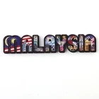 3D wooden personalized fridge magnets Malaysia souvenir for tourist gift