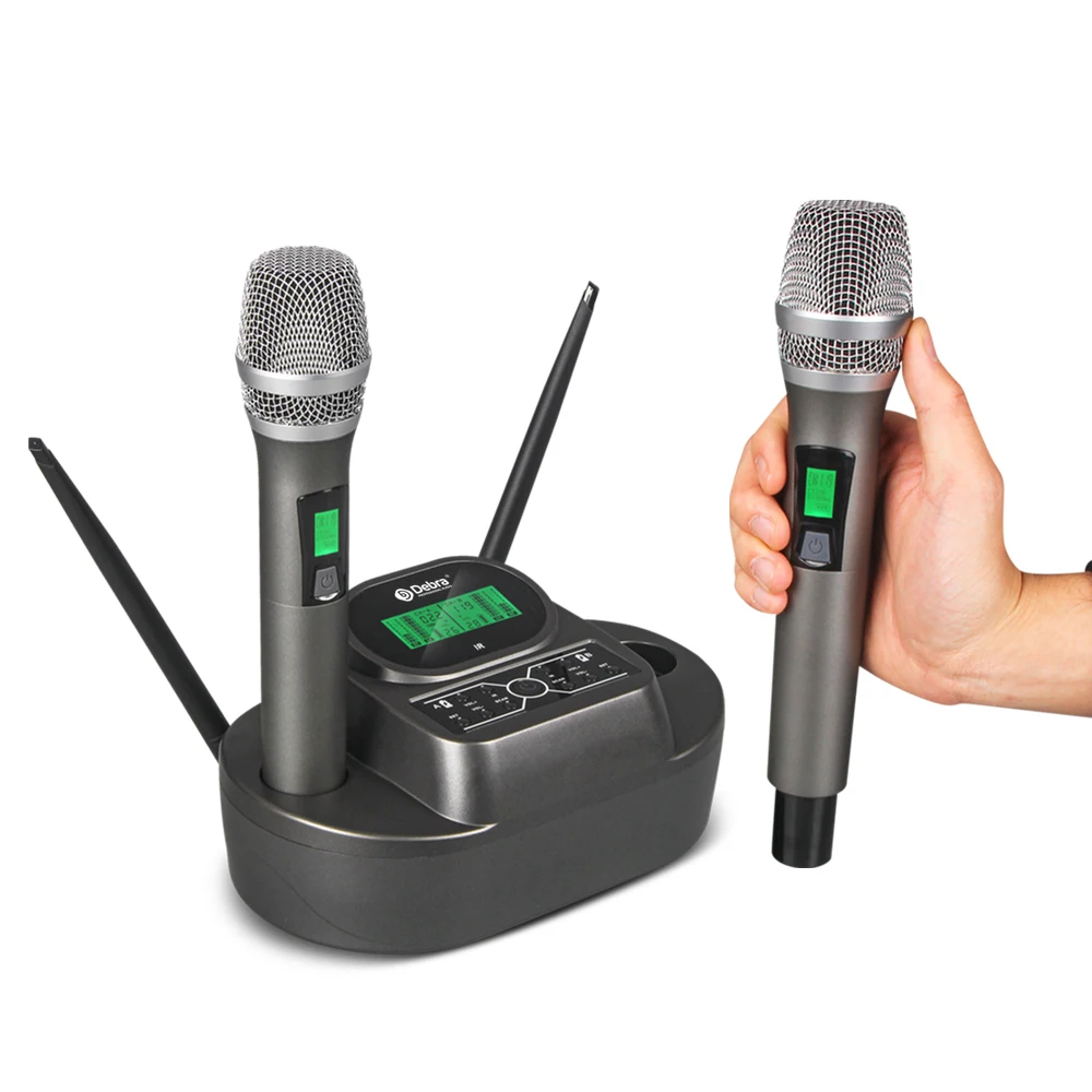 Debra Audio 2handheld WM2 wireless charging UHF Metal wireless microphone system with 200 frequency adjustable for karaoke Stage
Debra Audio 2handheld WM2 wireless charging UHF Metal wireless microphone system with 200 frequency adjustable for karaoke Stage