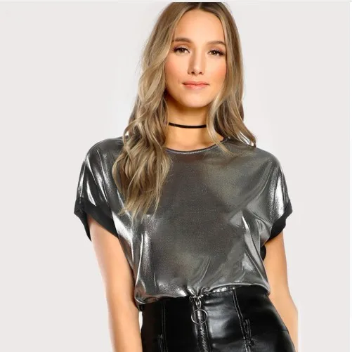 Women's Creative Casual Short Sleeve Tee Women's T-shirt Cut Gold Plated T-shirt Ladies T
Women's Creative Casual Short Sleeve Tee Women's T-shirt Cut Gold Plated T-shirt Ladies T