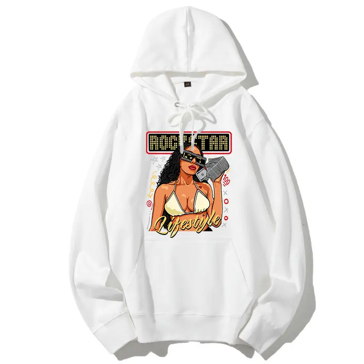 New Arrival Custom Hoodie Plus Size Sweatshirts Hoodies And Sweat shirts For Women White Rockstar Lifesty Cool Hoodies
New Arrival Custom Hoodie Plus Size Sweatshirts Hoodies And Sweat shirts For Women White Rockstar Lifesty Cool Hoodies
