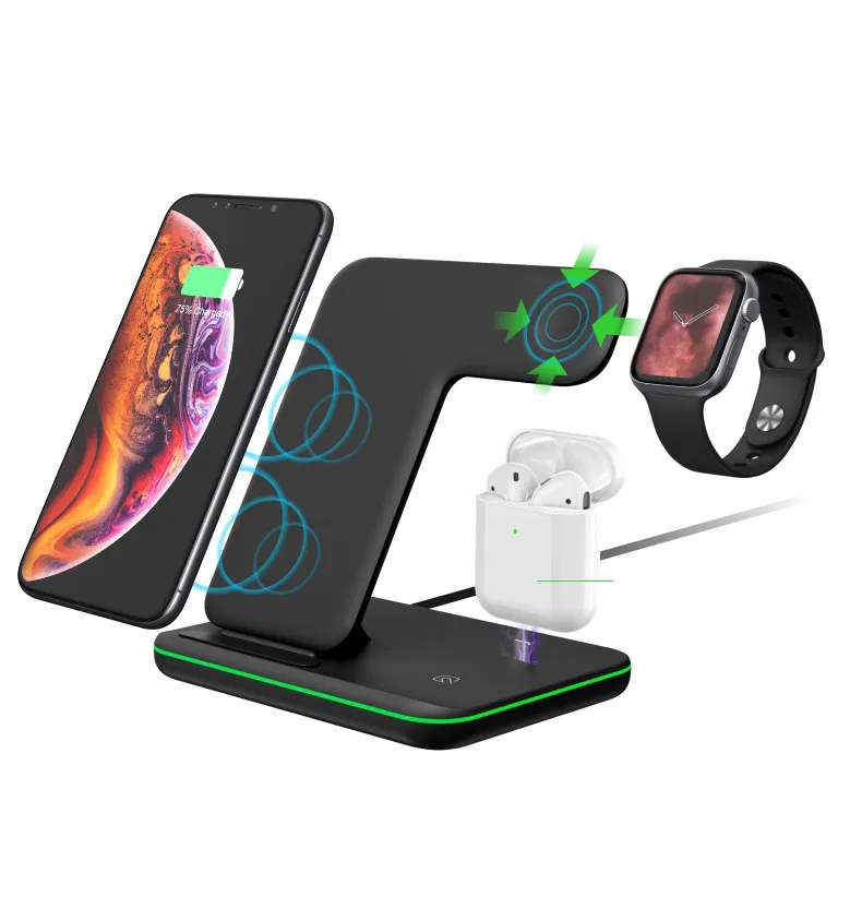 Amazon Trend 2020 Wireless Charger High Quality Custom Logo 3 in 1 wireless charger for cell phone, Black,white
Amazon Trend 2020 Wireless Charger High Quality Custom Logo 3 in 1 wireless charger for cell phone, Black,white