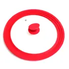 Custom Colour Universal Glass Pot Cover Adjustable Silicone Glass Cooking Pot Lid