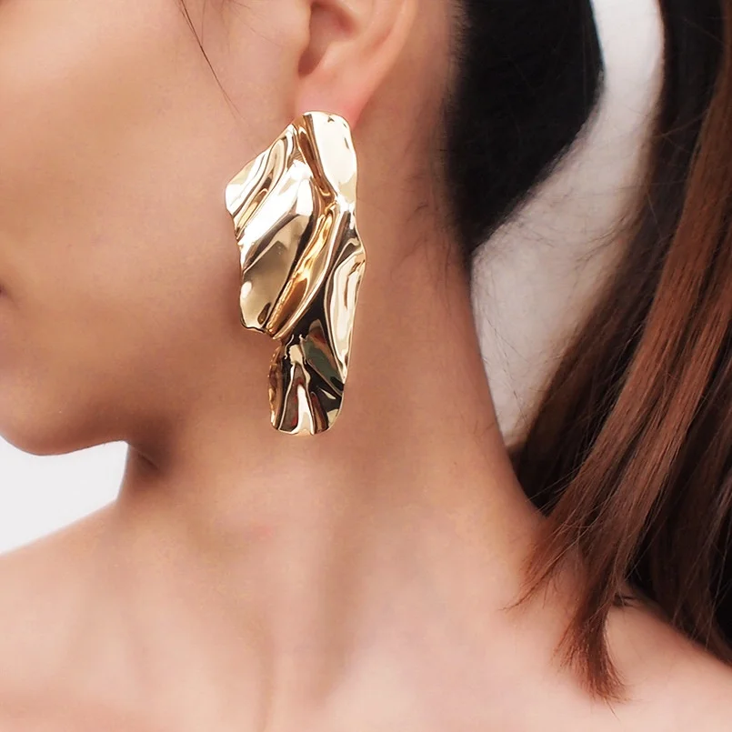 Irregular Metal Stud Earrings For Women Fashion Statement Big Earrings Jewelry Gift Golden Silver Color 2021 Accessories, Gold and silver
Irregular Metal Stud Earrings For Women Fashion Statement Big Earrings Jewelry Gift Golden Silver Color 2021 Accessories, Gold and silver