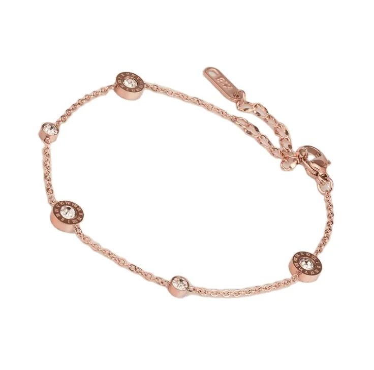 18K Gold Titanium Stainless Steel Roman Numeral Diamond Chain Bracelet for Women, Gold,rose gold ,silver
18K Gold Titanium Stainless Steel Roman Numeral Diamond Chain Bracelet for Women, Gold,rose gold ,silver
