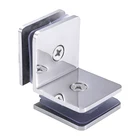 High quality shower room bathroom clip fixed stainless steel glass door clip
