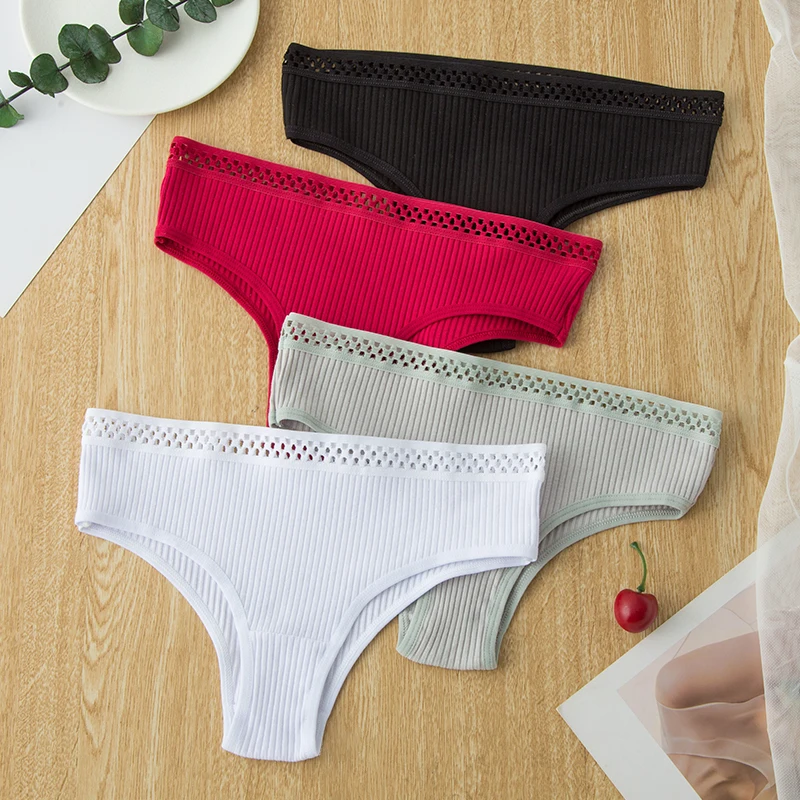Cotton Sexy Panties UnderpantsThong Solid Color Women's Underwear Pantys Intimates Lingerie Briefs 3PCS/Set G-string Panties
Cotton Sexy Panties UnderpantsThong Solid Color Women's Underwear Pantys Intimates Lingerie Briefs 3PCS/Set G-string Panties